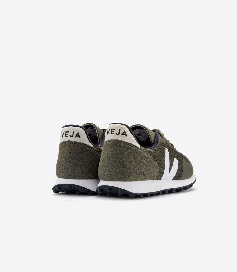 Veja Trainers Mens Olive/White/Beige - Sdu B-mesh - RTOE-18520